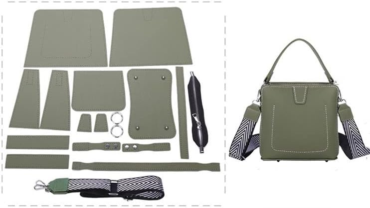 Bolsa de bolsa diy bolsa bolsa carteira de fabricação de papel de couro de couro pu do kit de materiais de couro para bolsa de