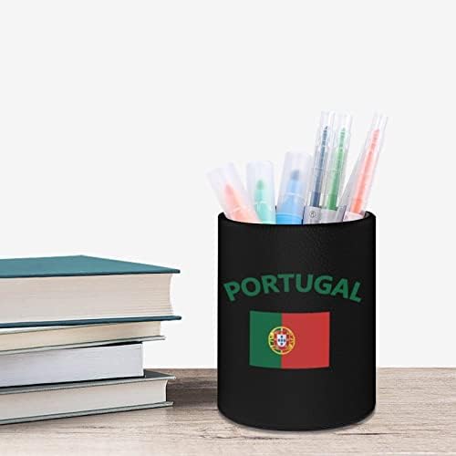 Portugal Flag PU PU LAVENCIDORES ROUNTES DE CELA RECORTE DE CELA Organizador da mesa para o escritório em casa