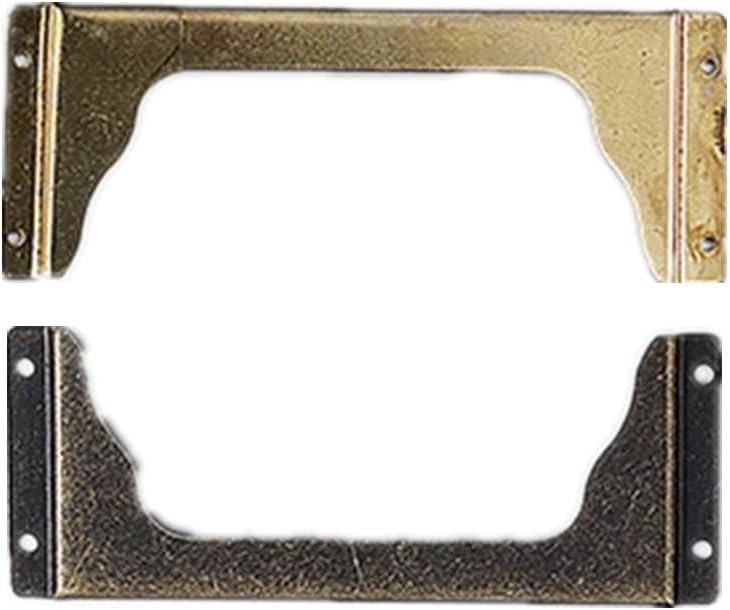 Etiqueta do quadro de tração da etiqueta Tamanho grande de tamanho antigo de metal de metal dourado titular do cartão para móveis