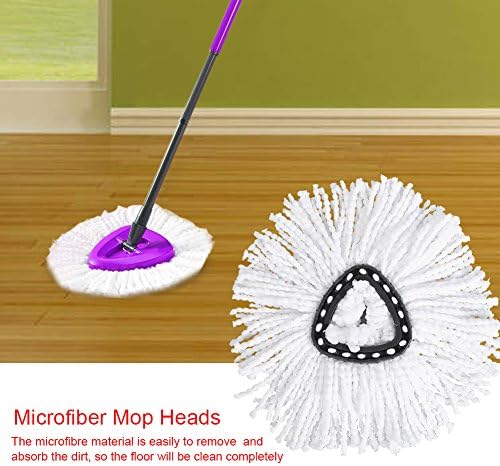 Cabeças de substituição de mop Spin Mop, MOP Substitua a cabeça de 360 ​​graus MOP Substitua a cabeça para fazer o refil de