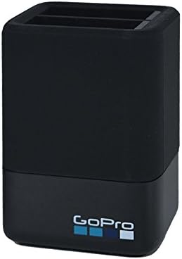 Carregador de bateria dupla GoPro + 3x baterias recarregáveis ​​para Hero5/Hero6 Hero6 Black + Photo4less Spike Mount - pacote