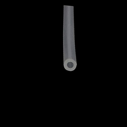X-dree 2mm x 4 mm de altura resistente à temperatura Silicone Tubo Tubo Tubo de mangueira Limpa 1 metro de comprimento