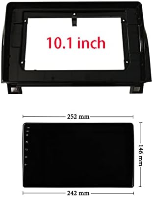Double Din Instalation Dash Kit para Toyota Sequoia 2008-2015, estrutura estéreo de carro com arnês de fiação, antena