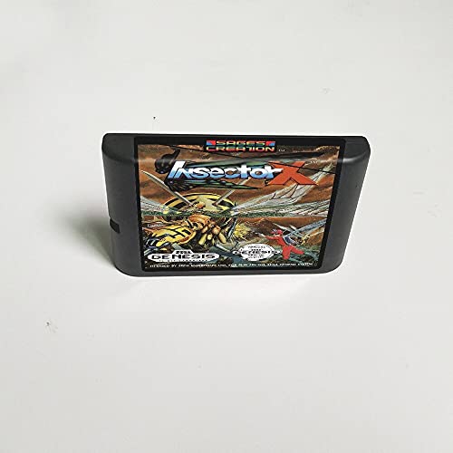 Lksya Insector X - Cartão de jogo de 16 bits para sega megadrive gênese Video Game Console