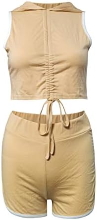 Além de macacão para mulheres moda moda Top de terno curto casual Solid String Crop Crop Top Sleesess Cirt