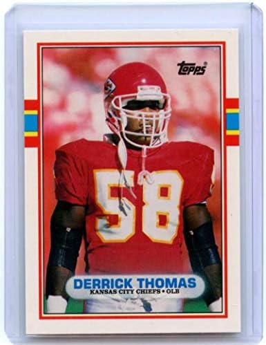 Derrick Thomas Rookie Card 1989 Topps negociou 90T Kansas City Chiefs - Navios em Mint Brand New Holder