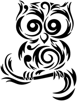 Tribal Cute Owl Silhouette de 6 adesivo de vinil Decalque de carro