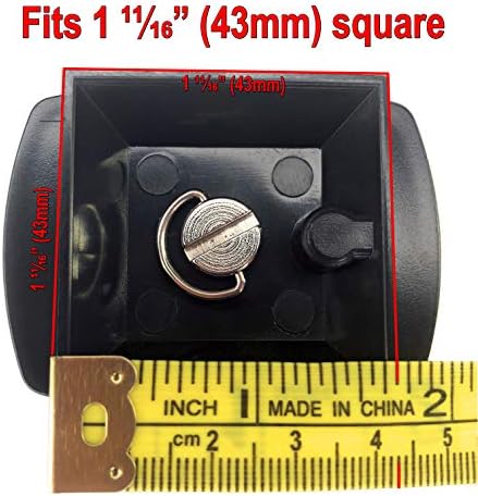 Davoice 43mm Tripé Liberação rápida Câmera Adaptador de montagem Substituição de peças para Torjim 60 polegadas AX60, Endurax