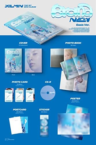 EXO XIUMIN 'NOVO' 1º mini álbum Photobook Oasis Version CD+96p Photobook+1p PhotoCard+1p Post cartão+1ea adesivo+rastreamento