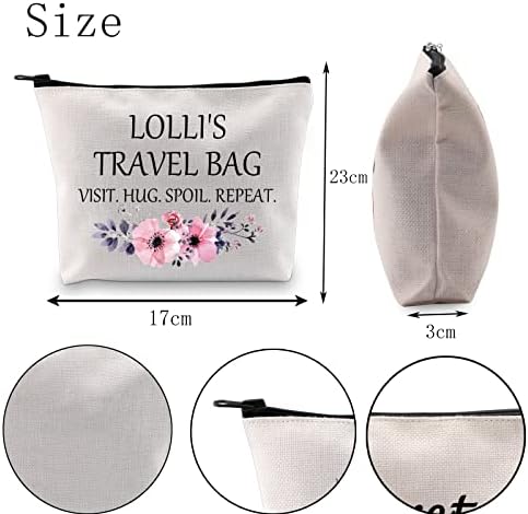 Pofull vovó Lolli Presente Lolli para ser Gift Lolli's Travel Bag Visite Hug Spoling Repice Travel Cosmetic Bolsa