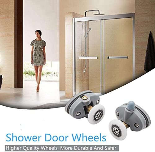 Twdyc, parte superior e abs abs polleys de roda de roda deslizante rolos de porta para gabinete para gabinete de chuveiro