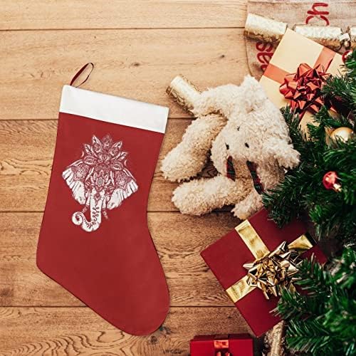 Boho Elephant com Lotus Christmas Stock