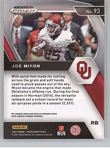 2021 picadas de draft panini prrizm 93 Joe Mixon Oklahoma Sooners NFL Football Card NM-MT