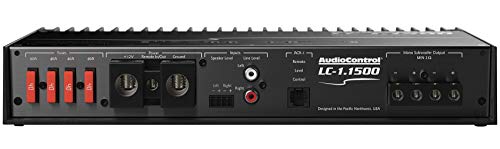 Audiocontrol LC-1.1500 1500W RMS Mono amplificador Bass Pacote de controle de áudio com rockville rwk0cu 0 awg bitle