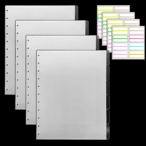Letter Poly Tab Divishers Para notebooks de discussão, Planejador de disco Supplências Discutores Divisores Divisores