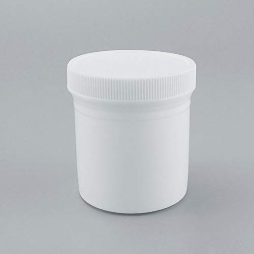 Adamas-beta hdpe plástico reagente cilíndrico amostra de armazenamento de armazenamento branco, 300 ml, pacote de 2