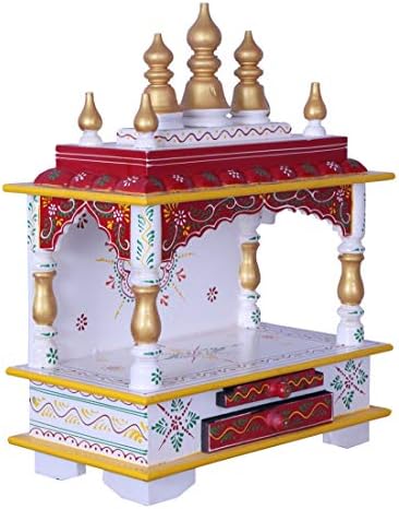 Kamdhenu Art and Craft Wooden Temple/Home Temple/Pooja Mandir/Pooja Mandap/Templo para casa