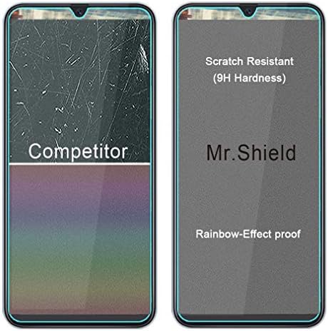 Mr.Shield [3-Pack] projetado para Samsung Galaxy A50 [Protetor de tela de vidro temperado] com substituição de vida útil