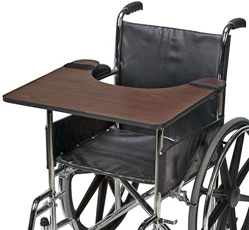 Bandeja de volta para cadeira de rodas de madeira DMI, mesa, 1 contagem, FSA e HSA elegíveis