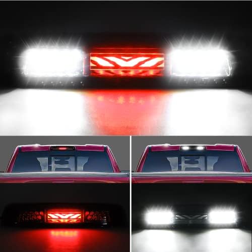 GubeBaili Terceira luz do freio da terceira luz para 2009-2017 Dodge Ram 1500 2500 3500 Luz de carga LED LED High Stop Stop luz