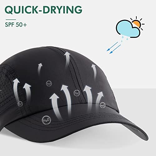 Zowya Cool Sun Hat Hat Out Sport Cap respirável secagem rápida impermeabilizada não estruturada escalada para homens mulheres mulheres