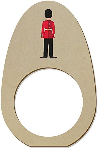 Azeeda 5 x 'Royal Guard Soldier' ​​Ringos/detentores de guardanapo de madeira