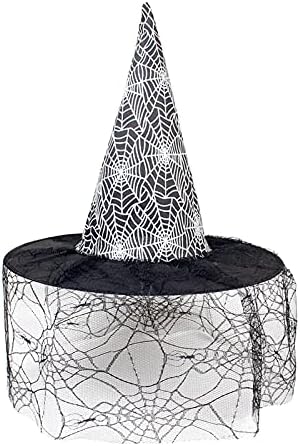 Mneostt sutiã chapéu adulto chapéu não halloween tecido pontudo chapéu decorativo chapéu de chapéu de chapéu para