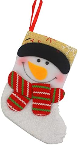 Meias Sacos de Presente Infantil Sacos de Doces Decorações de Natal Decorações de Vidro Decoração de Mão de Vidro