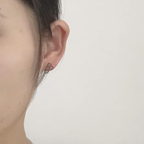 Brincos minimalistas de favo de mel para mulheres meninas adolescentes adorável animal colméia cartilagem tragus piercing