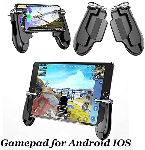 Mobile Game Controller Compatível com iPad, 2 em 1 tablet gamepad sensível AIM AIM TRIGGERS DE FIRE com 2 joysticks para pubg/regras