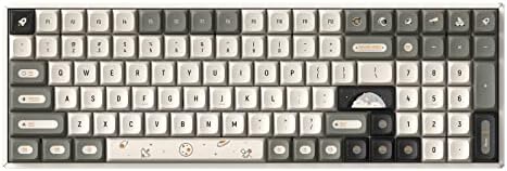 teclado de jogo de carona iqunix f97, 96% layout 100 teclas 2.4g e bluetooth 5.1 teclado mecânico de swappable sem fio com cherry mx switch para windows/mac/android/iOS