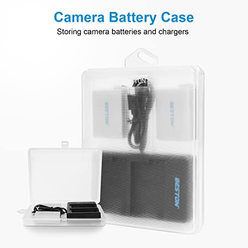 Bateria Beston 2-Pack LP-E8 Pacas de bateria e carregador USB rápido para Canon Eos Rebel T2i T3i T4i T5i Câmeras