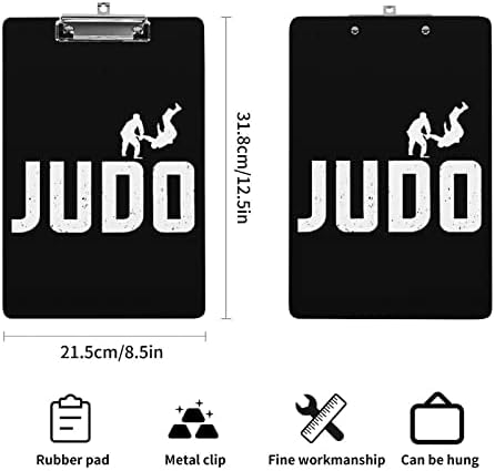 Judo Design Acrílico Placas de clipe portátil de transferência com placa de clipe de metal de baixo perfil para o escritório em casa