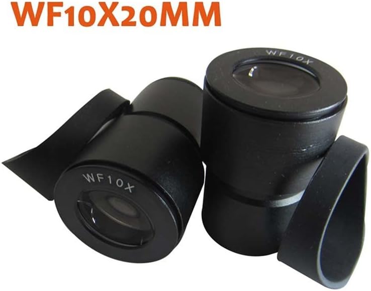 Kit de acessórios para microscópio para adultos 30mm 30,5mm Microscópio de microscópio lente ocular óptica, com tampas de borracha de borracha de borracha laboratório consumíveis
