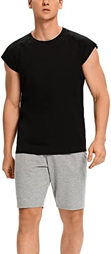 Tampas de tanques masculinas yoshinee camisetas musculares sem mangas para homens, treino de ginástica atlética Treinamento de fitness