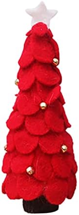 Decorações de Natal Mini árvore de Natal Table Top Counter Decorações Pequenas Presentes Bulbos de Vidro Ornamentos
