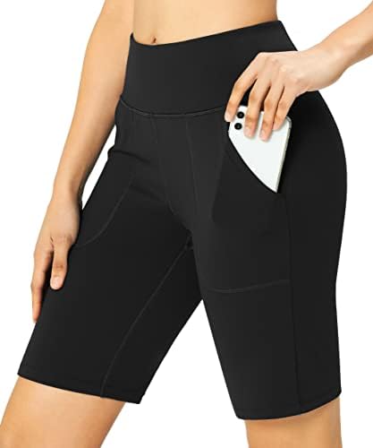 Shorts shorts bermuda para mulheres shorts de treino com bolsos de cintura alta shorts de ioga shorts de shorts atléticos