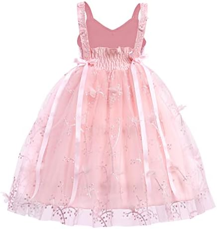 Vestido de borboleta para meninas para crianças para crianças Princesa Aniversário Weding Weding Damas de dama de honra Vestido