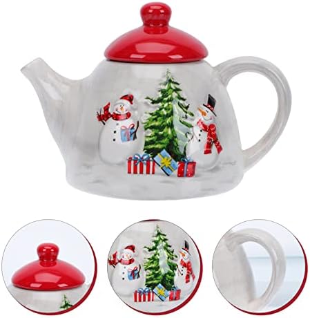 Chaleira de chaleira de chá de chapéu de chapéu de Natal Tule de porcelanta Tule de porceta Tule de chá de bule de cafeteira