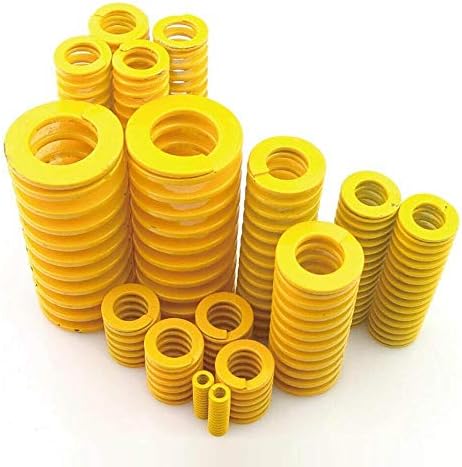 Hardware Pressão da mola mola amarela Liga longa carga de carimbo de compressão Die Diâmetro externo de mola de 20 mm de diâmetro interno de 10 mm 70-300mm 1pcs