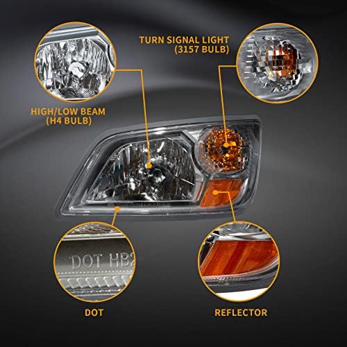 O farol do Everesthd para Hino Convental 2006-2019 incluiu todas as lâmpadas do lado do motorista esquerdo