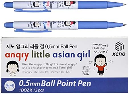 Xeno Angry Little Asian Girl Cartoon Caractere de 0,5 mm de caneta, tinta de baixa viscosidade