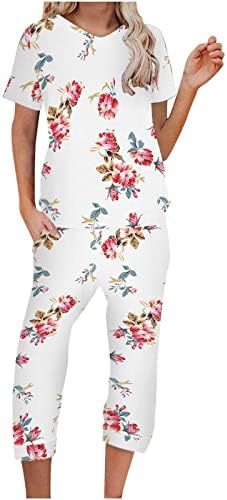 2023 Roupas moda y2k algodão impressão gráfica calças florais conjuntos para feminino outono calça de verão conjunto 5h 5h