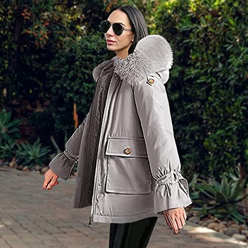 Casacos de inverno longos de Foviguo para mulheres, túnica clássica sobretudo feminino loungewearwear com manga comprida lapela