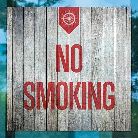CGSignLab | Janela não fumando -fumar -madeira se apegar | 5 x5