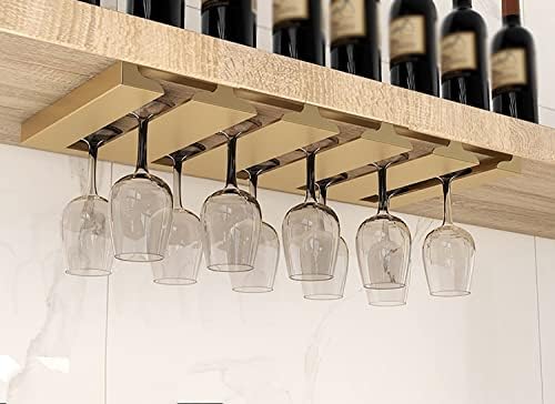Clintong Wine Glass Rack, suporte de vidro de aço inoxidável grátis, suporte de vidro de vidro de vidro, barra de garfo de