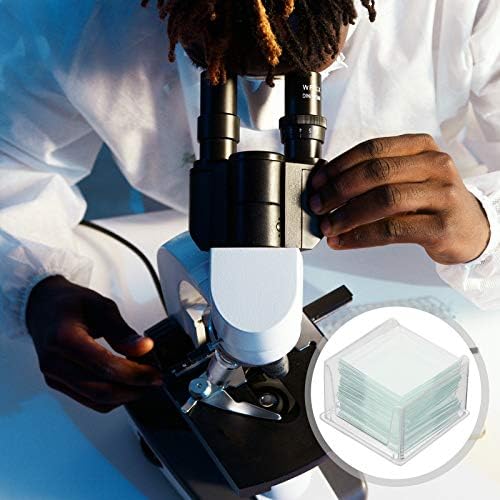 Tampa quadrada- 1000 pcs/ 10 caixas em branco microscópio tampa quadrada vidro para microscópio óptico