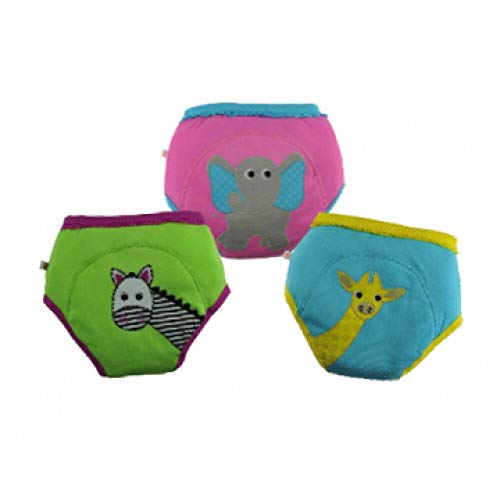 Calças de treinamento potty zoocchini unissex, orgânico, caráter de conto de fadas, roupas íntimas absorventes, suaves e confortáveis