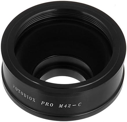 Adaptador de montagem de lentes Fotodiox Pro compatível com M42 tipo 2 e selecione Lentes Tipo 1 para câmeras de montagem C C