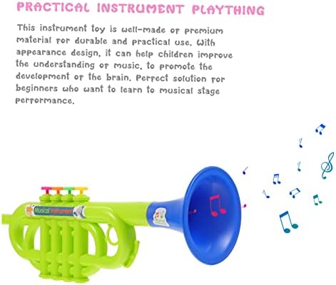 Ibasenice 2 PCs simulou Toy Musical Tooneiro Presente Adornos para Ornamento Conjunto Kids Trombone Childrens Toy Musical Kids Toy